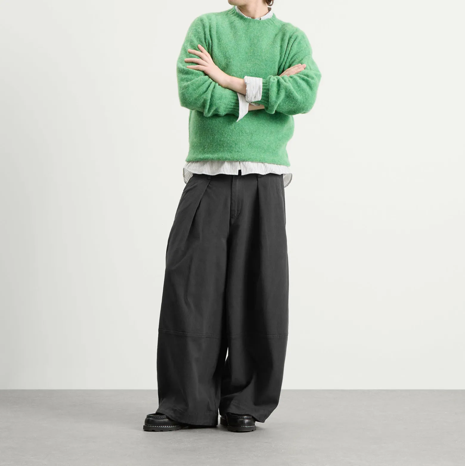 YMC Suedehead Crew Neck Jumper