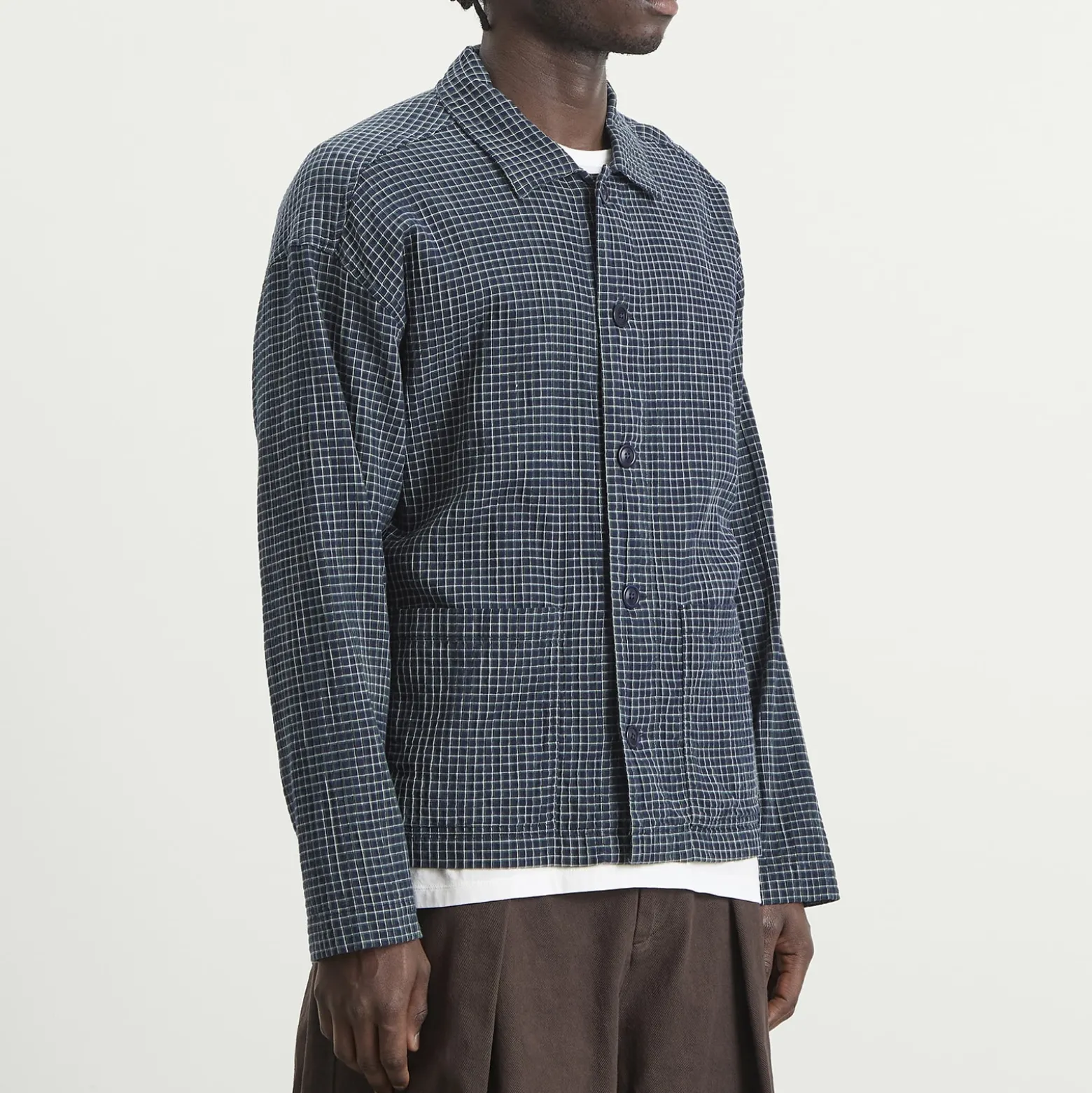 YMC Waffle Check PJ Shirt