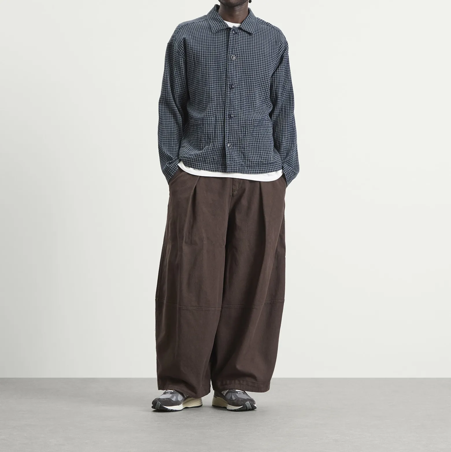 YMC Waffle Check PJ Shirt
