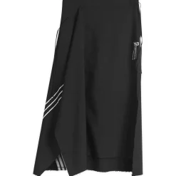 Y-3 3-Stripe Midi Skirt