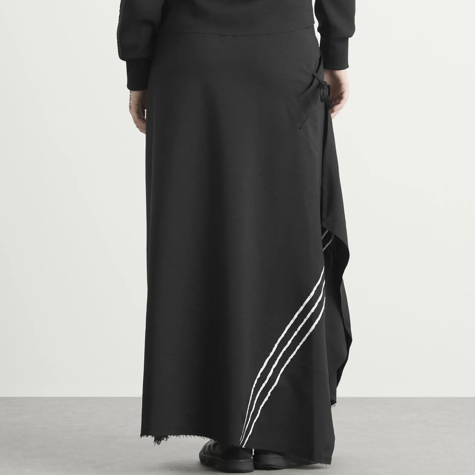 Y-3 3-Stripe Midi Skirt