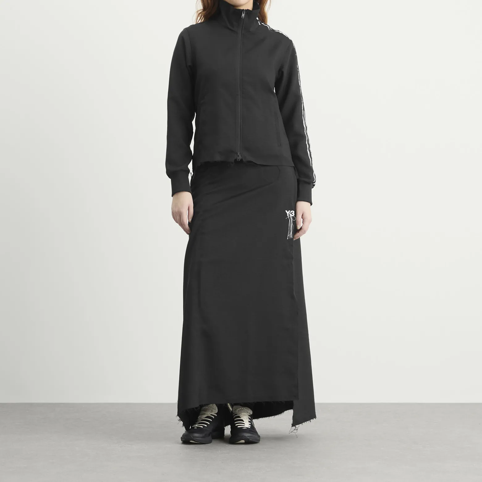 Y-3 3-Stripe Midi Skirt
